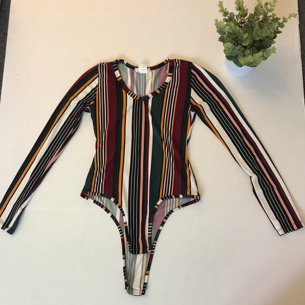 Marci Bodysuit - Colored Stripes